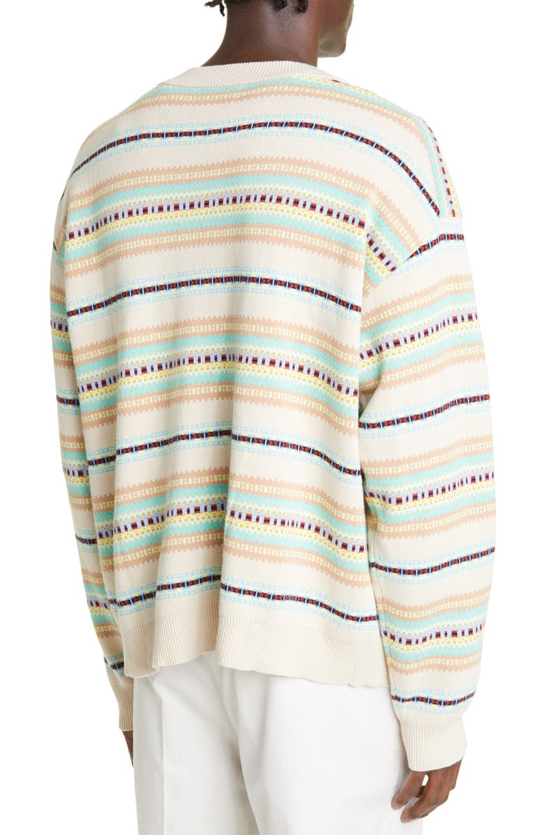 John Elliott Men's Nogales Stripe Cardigan, Alternate, color, 