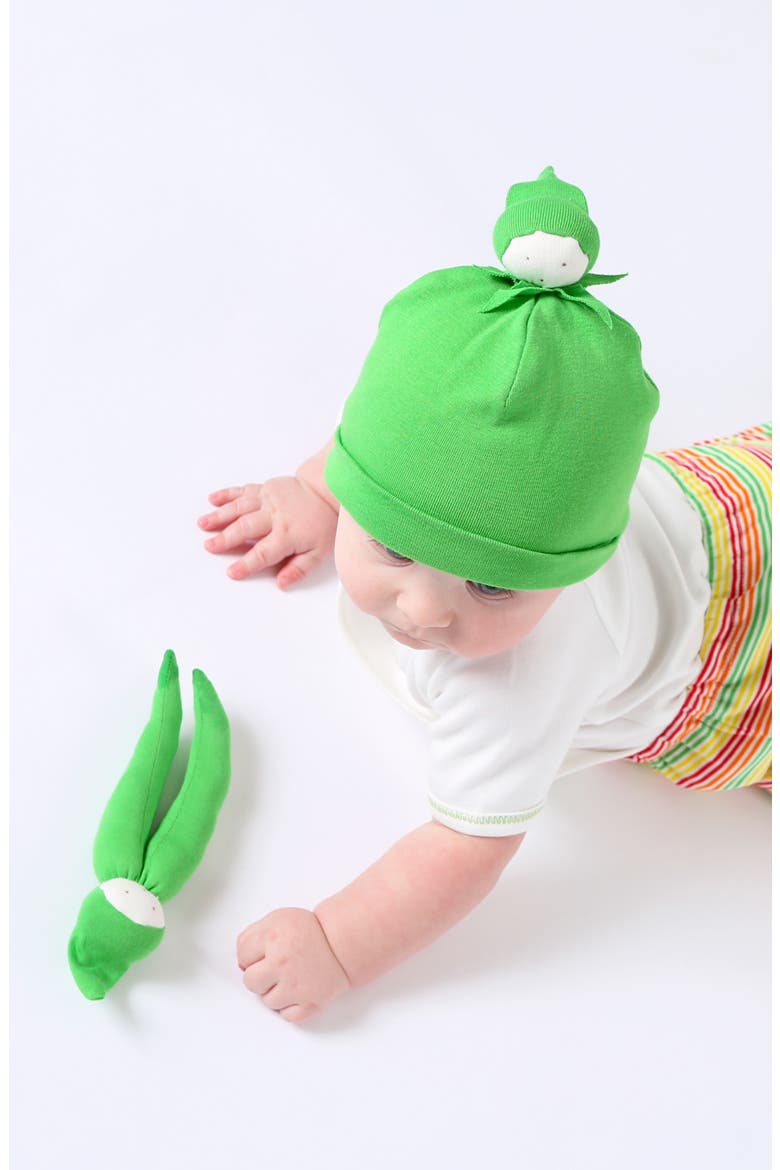 3-Piece Teeny Beany Organic Egyptian Cotton Gift Set, Alternate, color, GREEN