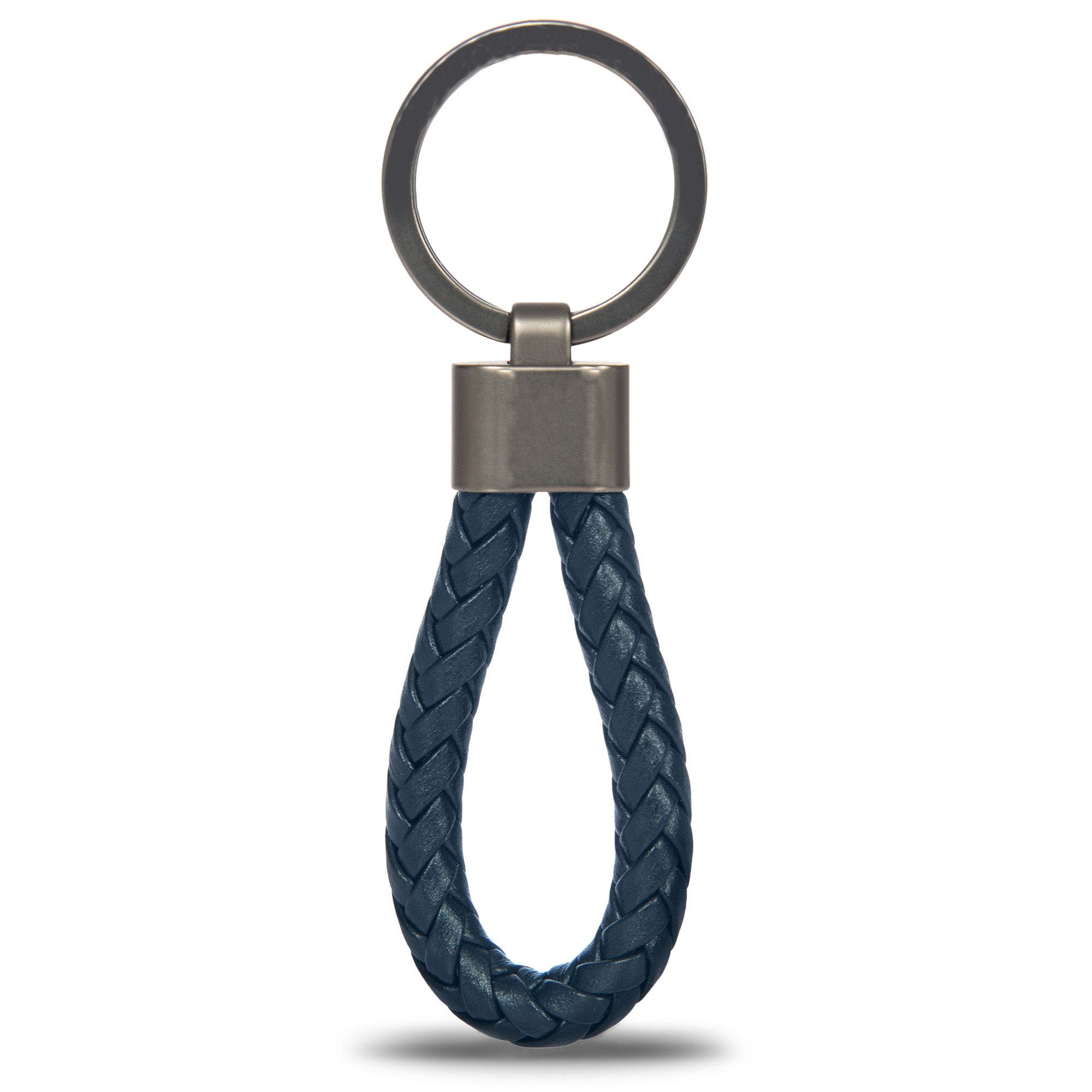 Key Ring Leather Cord, Alternate, color, Dark Blue