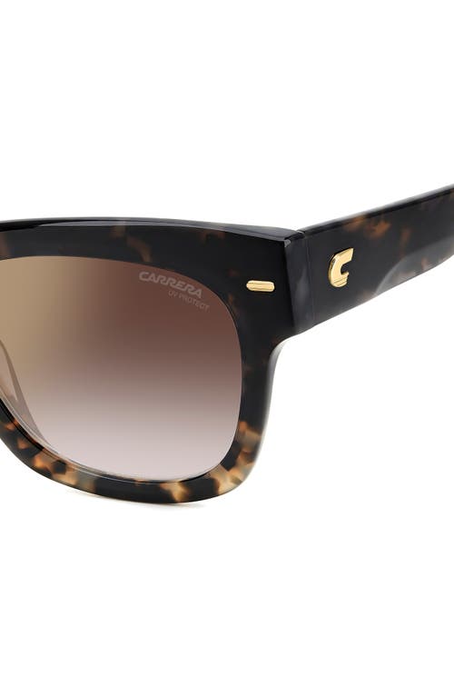 Carrera Eyewear 53mm Gradient Square Sunglasses In Havana/brown