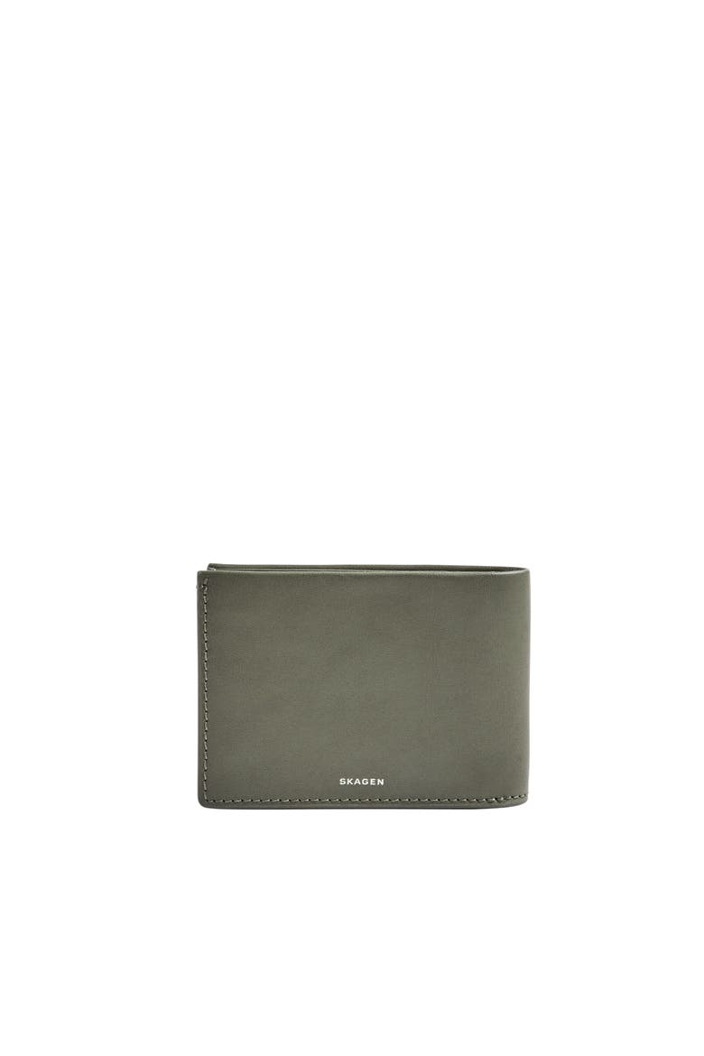 'Ambold' Leather Wallet, Alternate, color, AGAVE