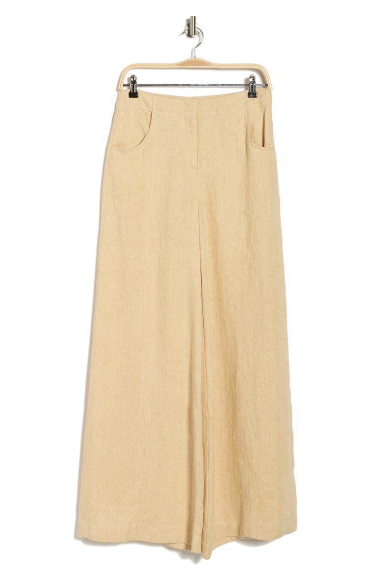 Demie Hemp Wide Leg Pants, Alternate, color, BUTTERA