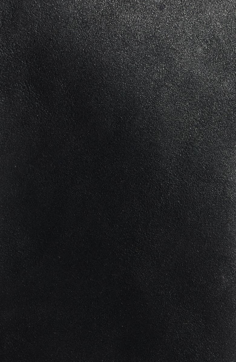 Frye Leather Jacket with Genuine Shearling Trim, Alternate, color, Black