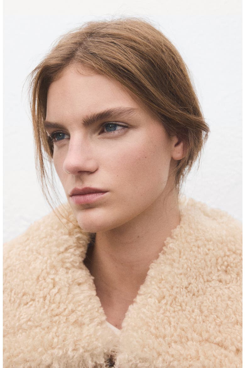 Adriana Faux ShearlingJacket, Alternate, color, BROWN