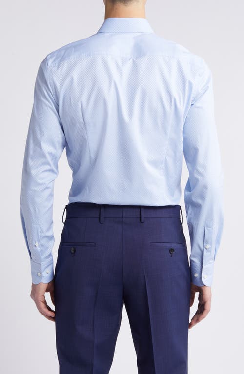 Hugo Boss Boss Hank Kent Slim Fit Performance Stretch Dress Shirt In Brown