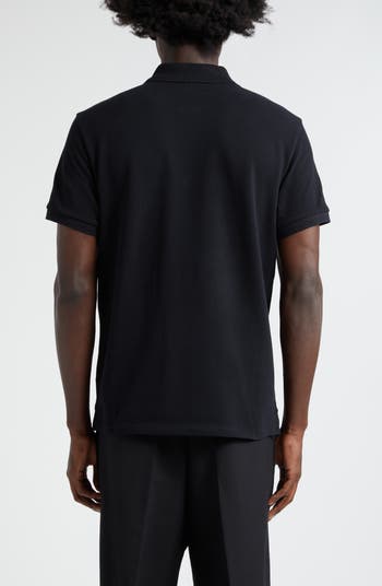 AMI PARIS Ami de Coeur Embroidered Organic Cotton Polo