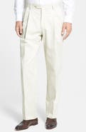 Berle Pleated Classic Fit Cotton Dress Pants