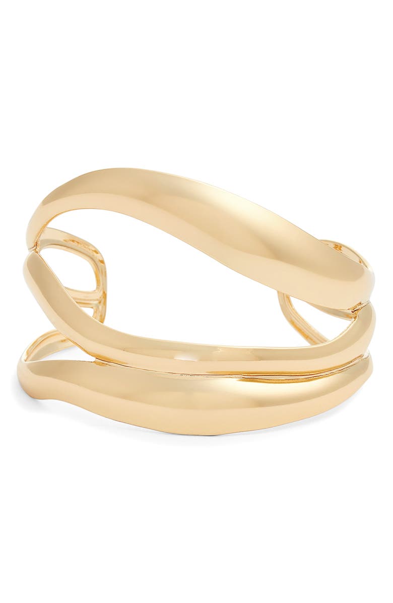 Nordstrom Organic Cuff Bracelet, Main, color, Gold