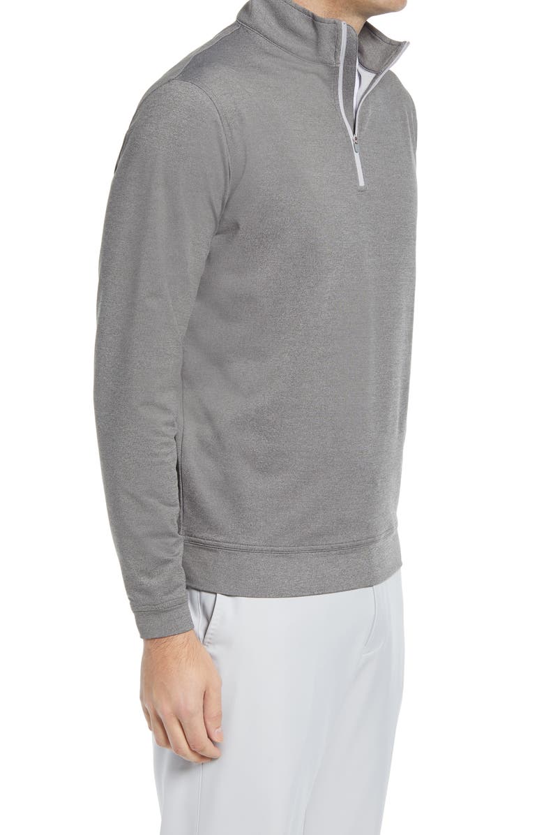 Peter Millar Men's Perth Stretch Quarter Zip Pullover, Alternate, color, Smoke
