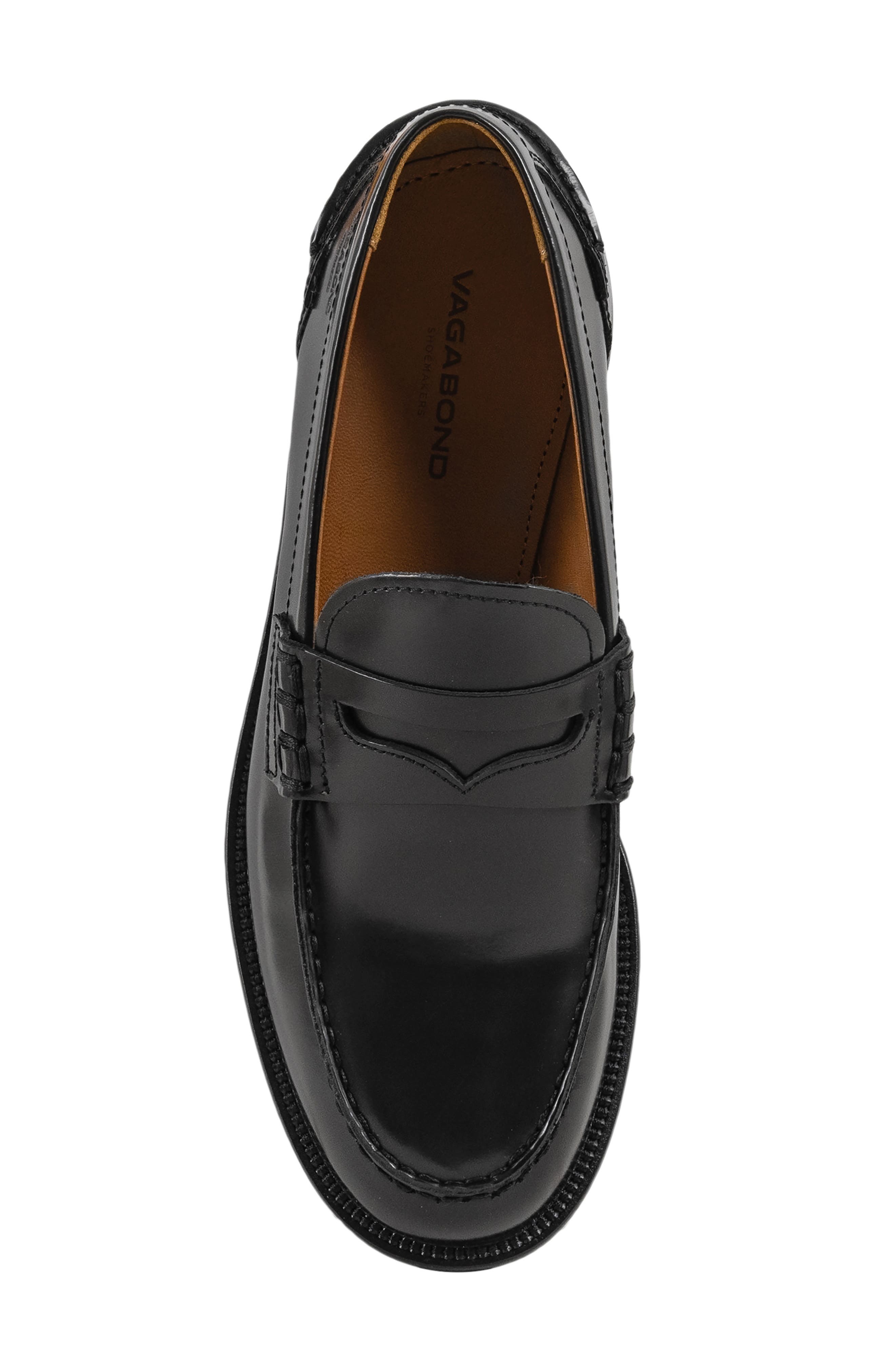 Vagabond Shoemakers Steven Penny Loafer, Alternate, color, Black