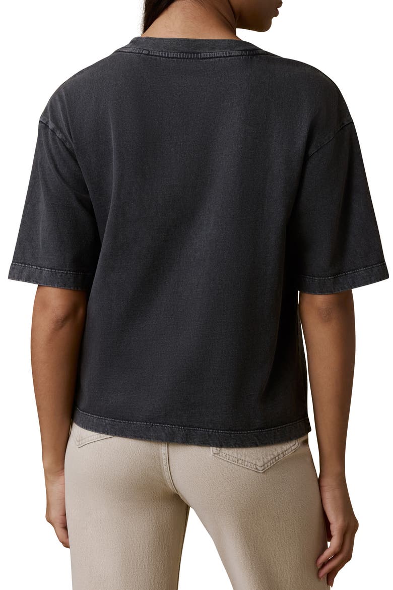 Vintage Inspired Cotton T-Shirt, Alternate, color, WASHED BLACK