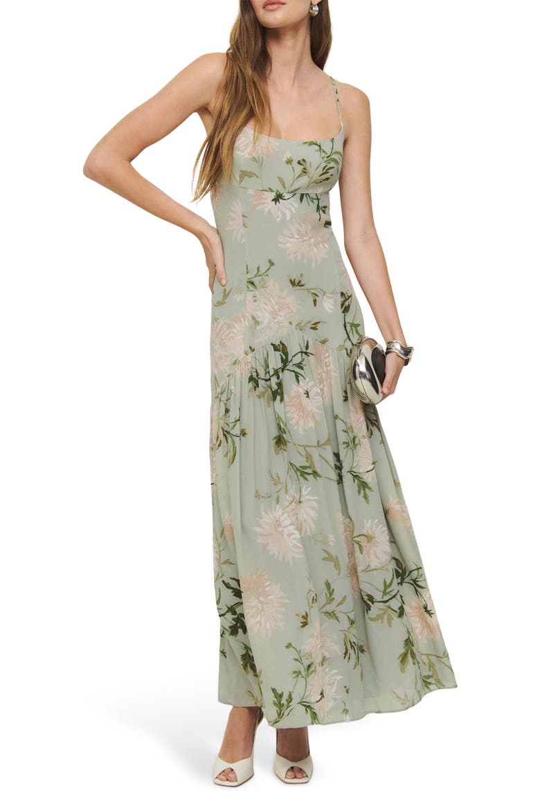 Catana Floral Georgette Maxi Dress, Main, color, PERGOLA