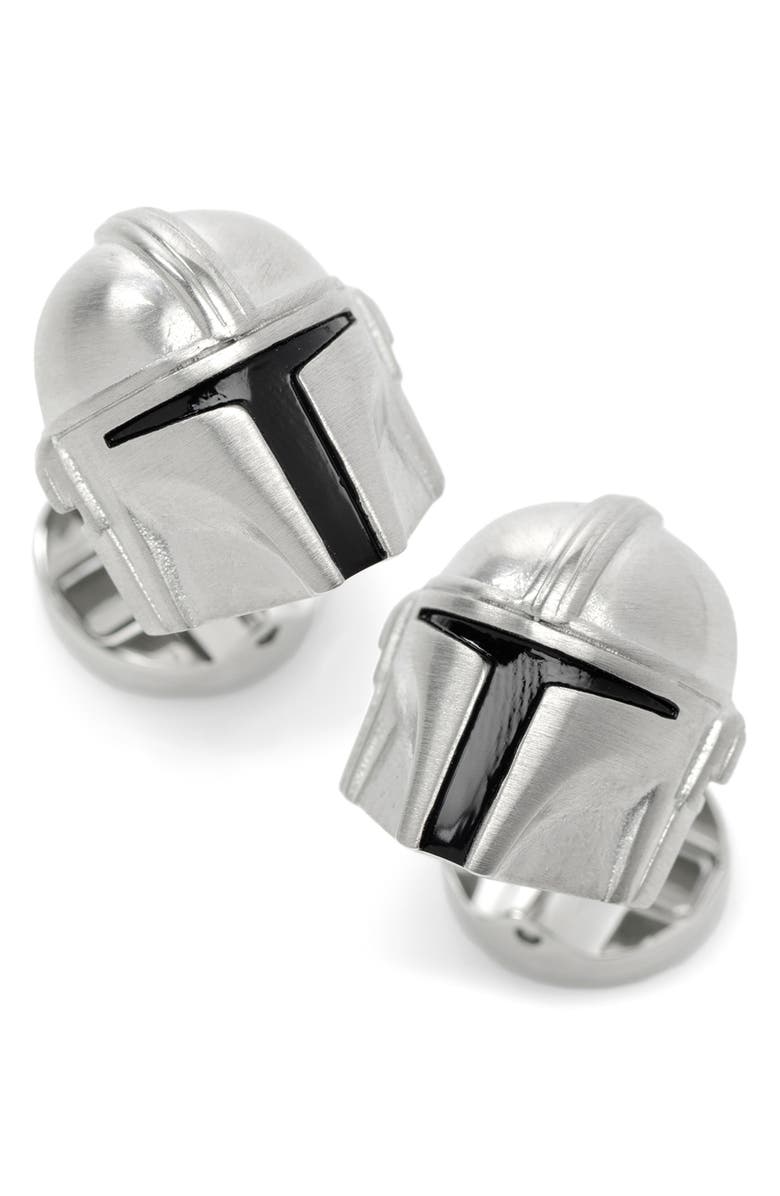 Cufflinks, Inc. 3D Mandalorian Cuff Links, Main, color, Silver