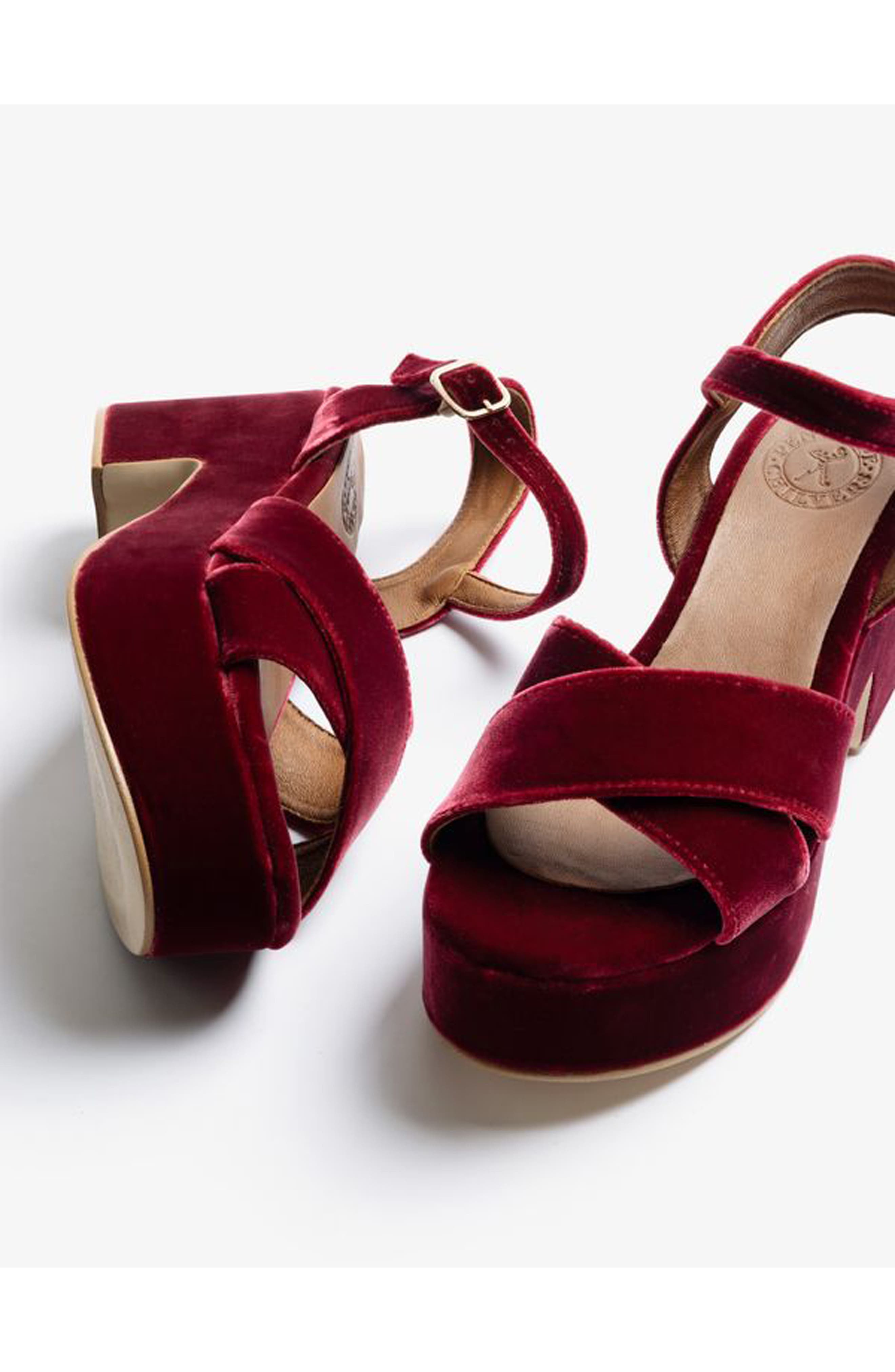 Penelope Chilvers Azalea Velvet Platform Sandal (Women) | Nordstrom