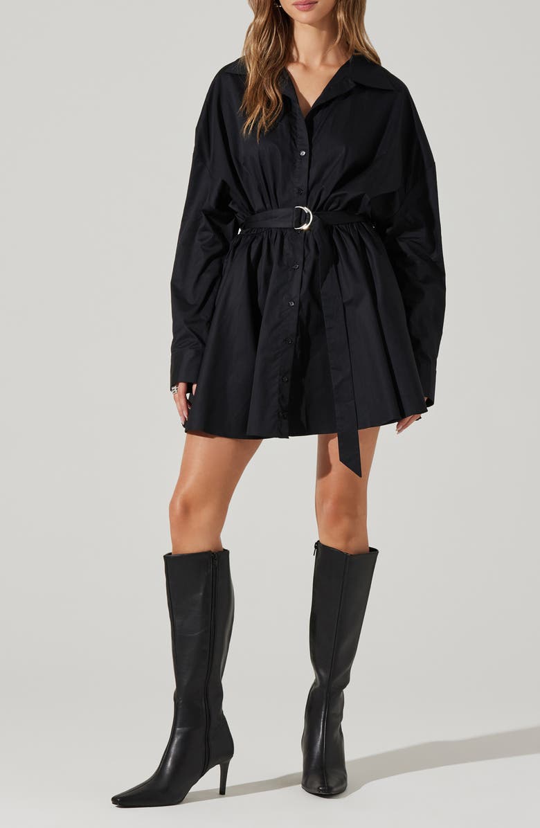 ASTR the Label Winica Long Sleeve Shirtdress, Main, color,
