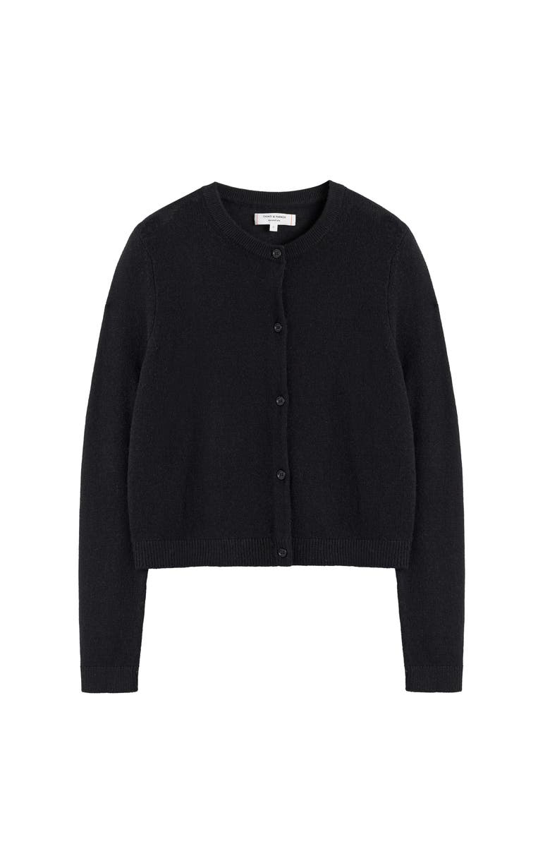 Chinti & Parker Cloud Cashmere Open Cardigan, Alternate, color, Black