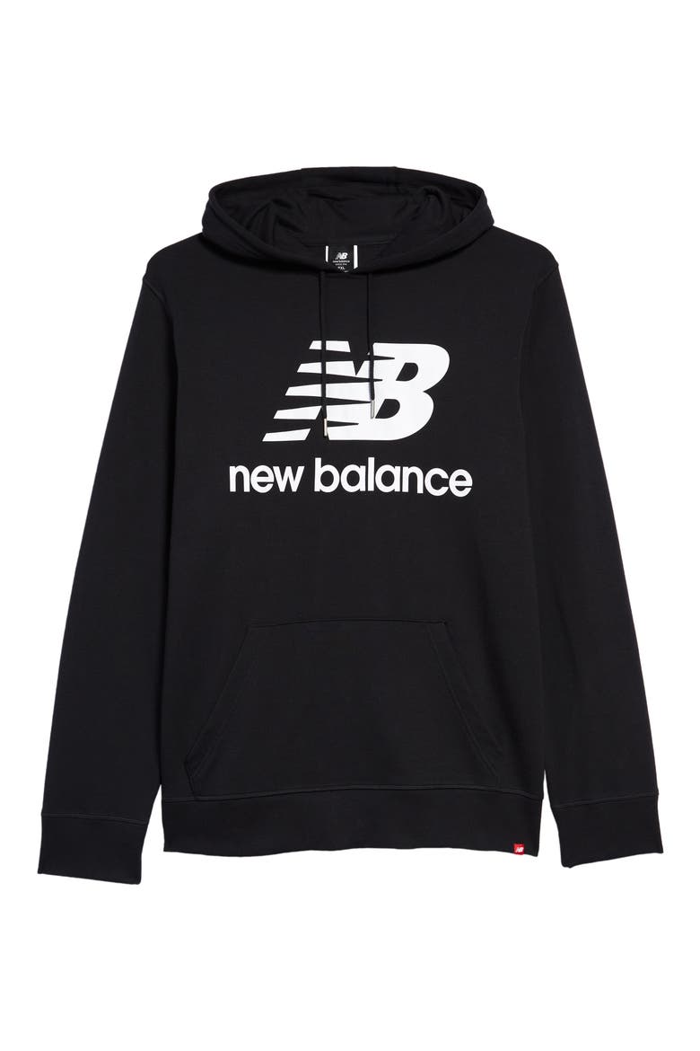 Essentials Logo Graphic Hoodie, Main, color, BLACK