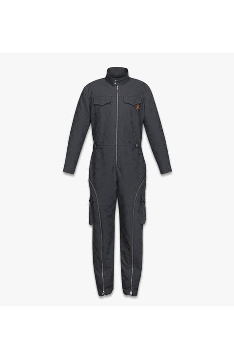 Jumpsuit in Lauretos Wool Jacquard