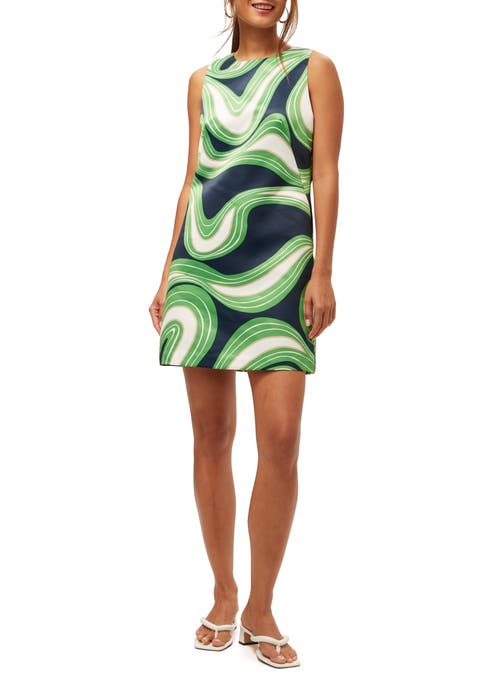 Shop Trina Turk Printed Satin Fairy Tale 2 Dress In Multi