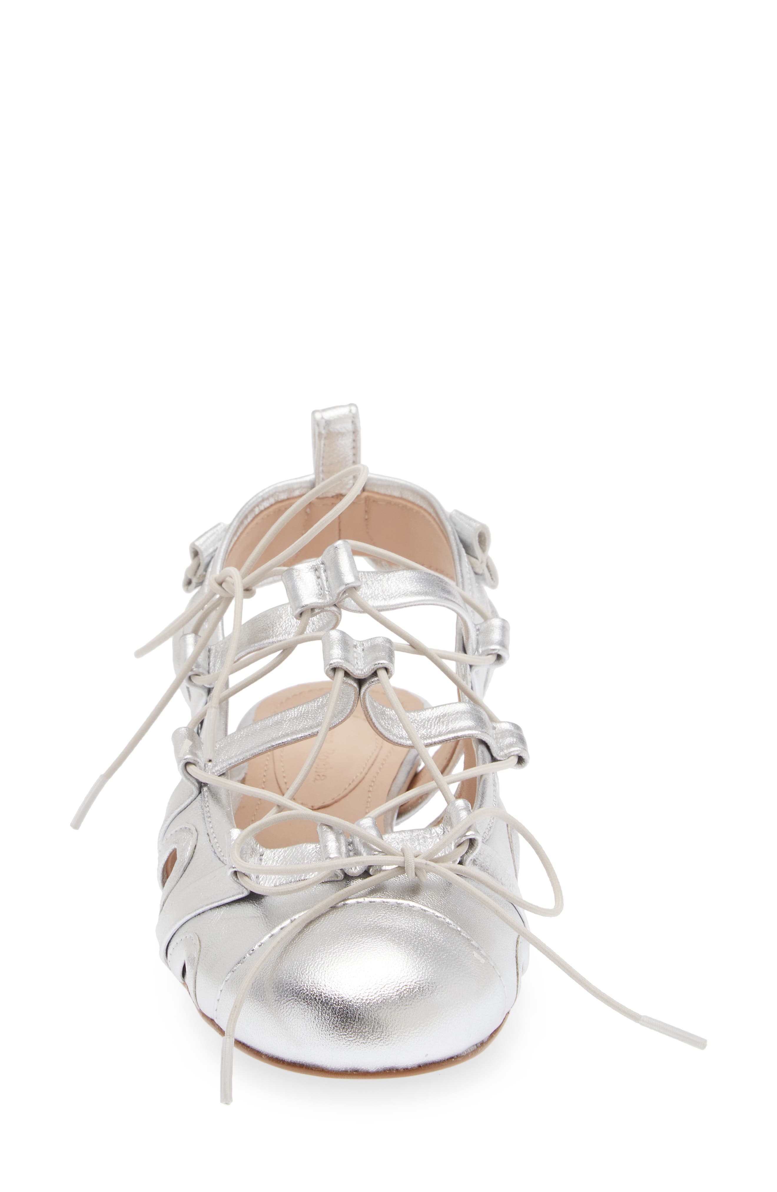 Simone Rocha Sporty Lace-Up Ballet Flat, Alternate, color, 