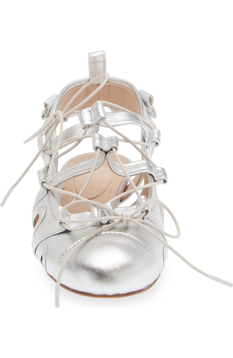 Simone Rocha Sporty Lace-Up Ballet Flat, Alternate, color,