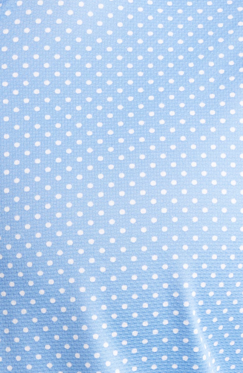 Mizzen+Main Halyard Trim Fit Dot Short Sleeve Button-Up Shirt, Alternate, color, Provence Enlarged Dot