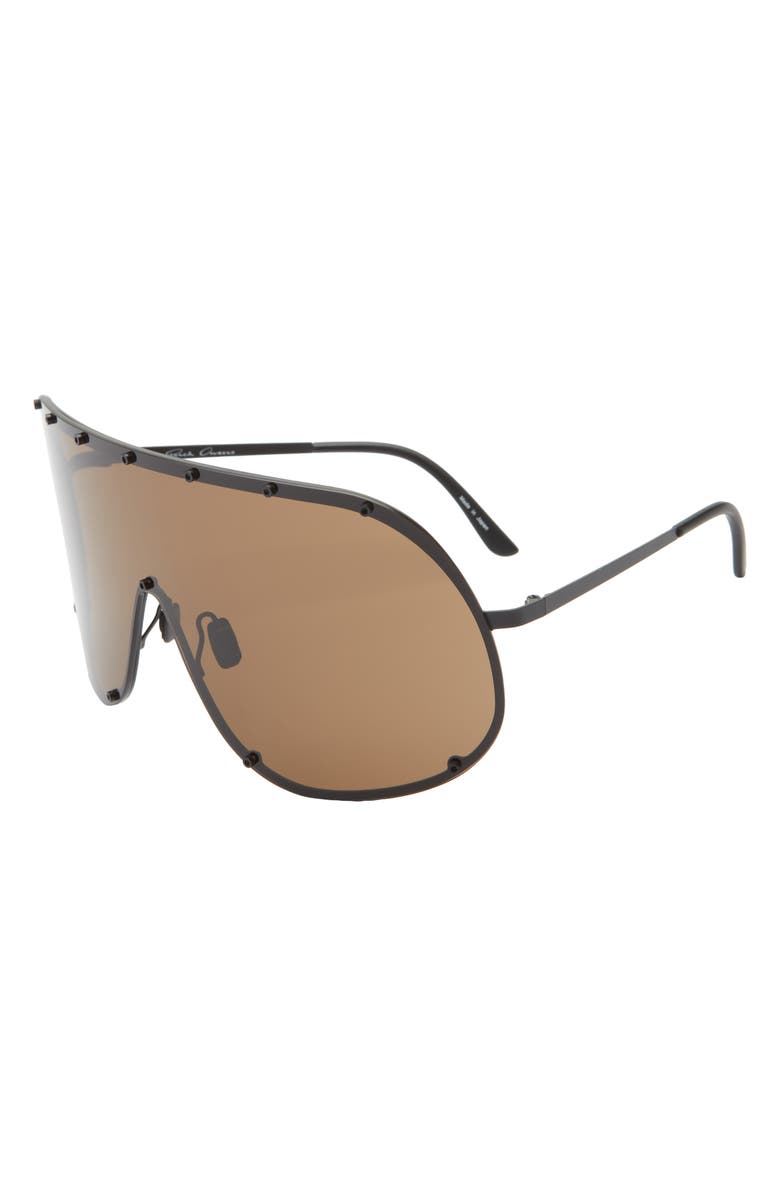 Rick Owens Shield Sunglasses, Alternate, color, 