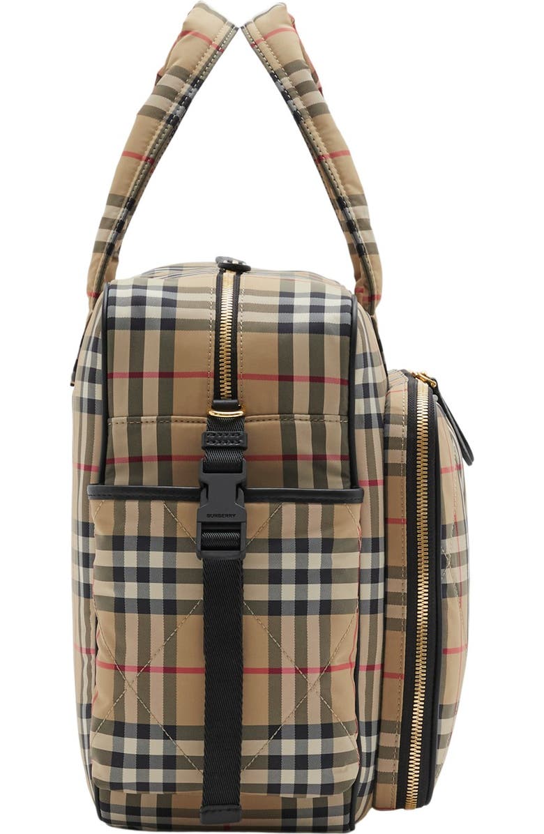 Burberry Check Baby Changing Bag, Alternate, color,