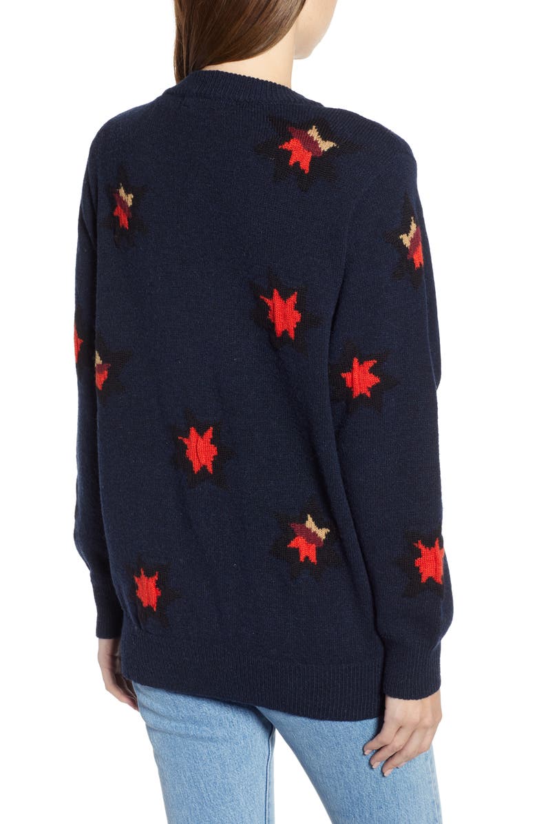Scotch & Soda Stars Cardigan, Alternate, color, 