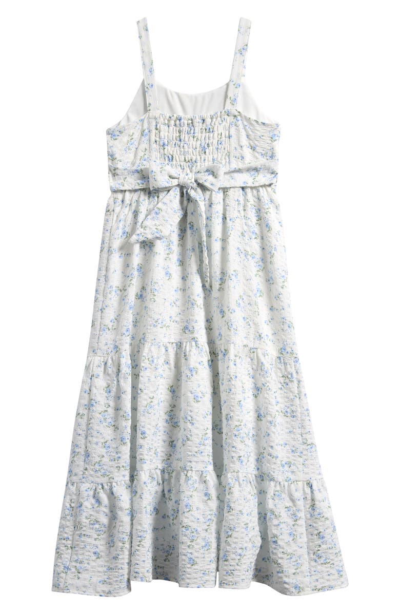 Ava & Yelly Kids' Emma Tiered Maxi Dress, Alternate, color, White
