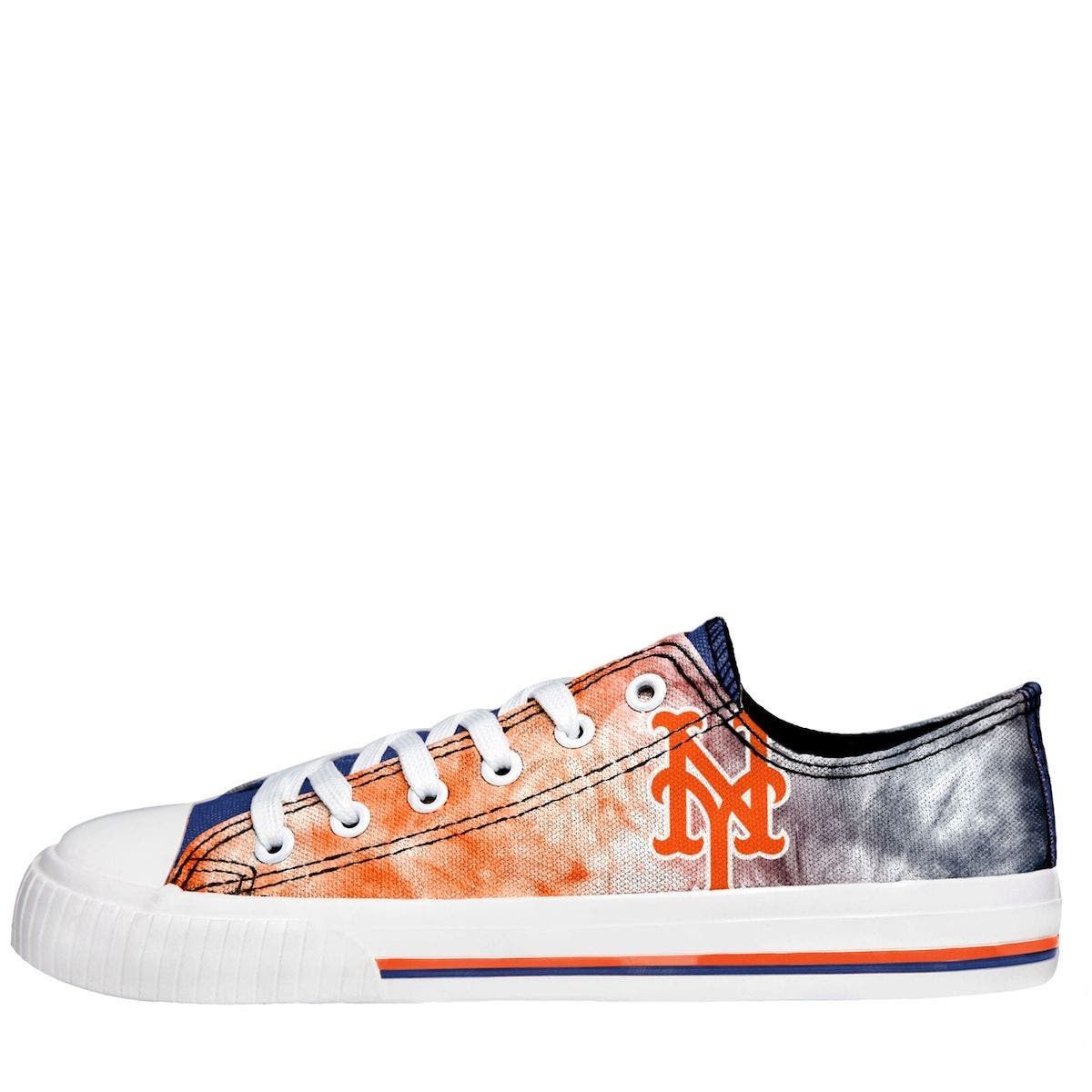 FOCO Women's FOCO New York Mets Big Logo Tie-Dye Canvas Sneakers, Alternate, color, 