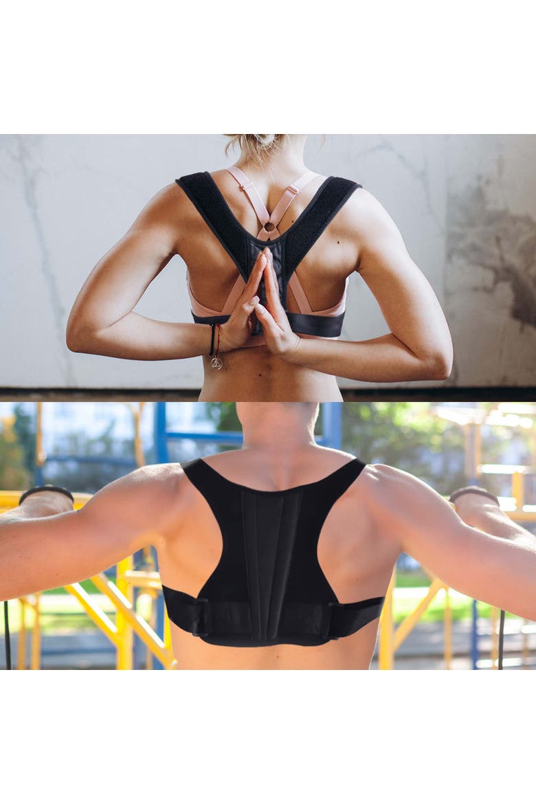 Posture Corrector Duo Him and Her, Alternate, color, Black
