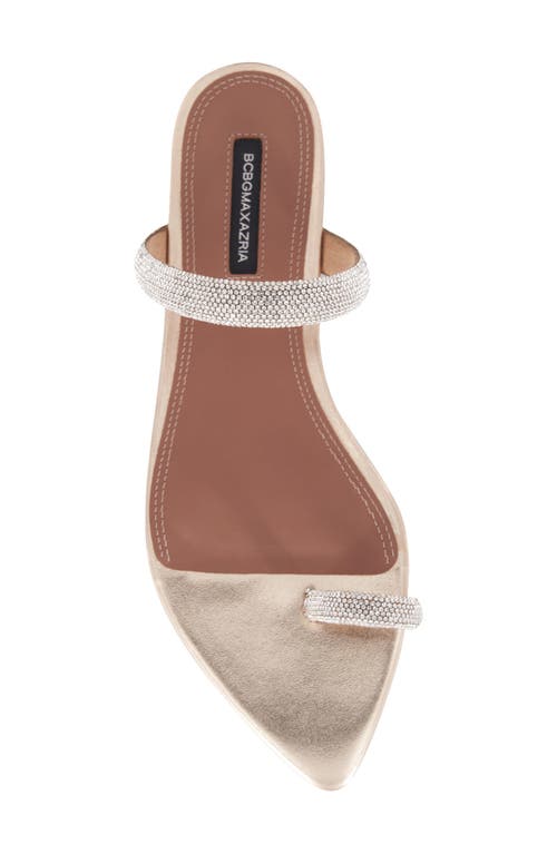 Bcbg Pinot Pointed Toe Slide Sandal In Platino