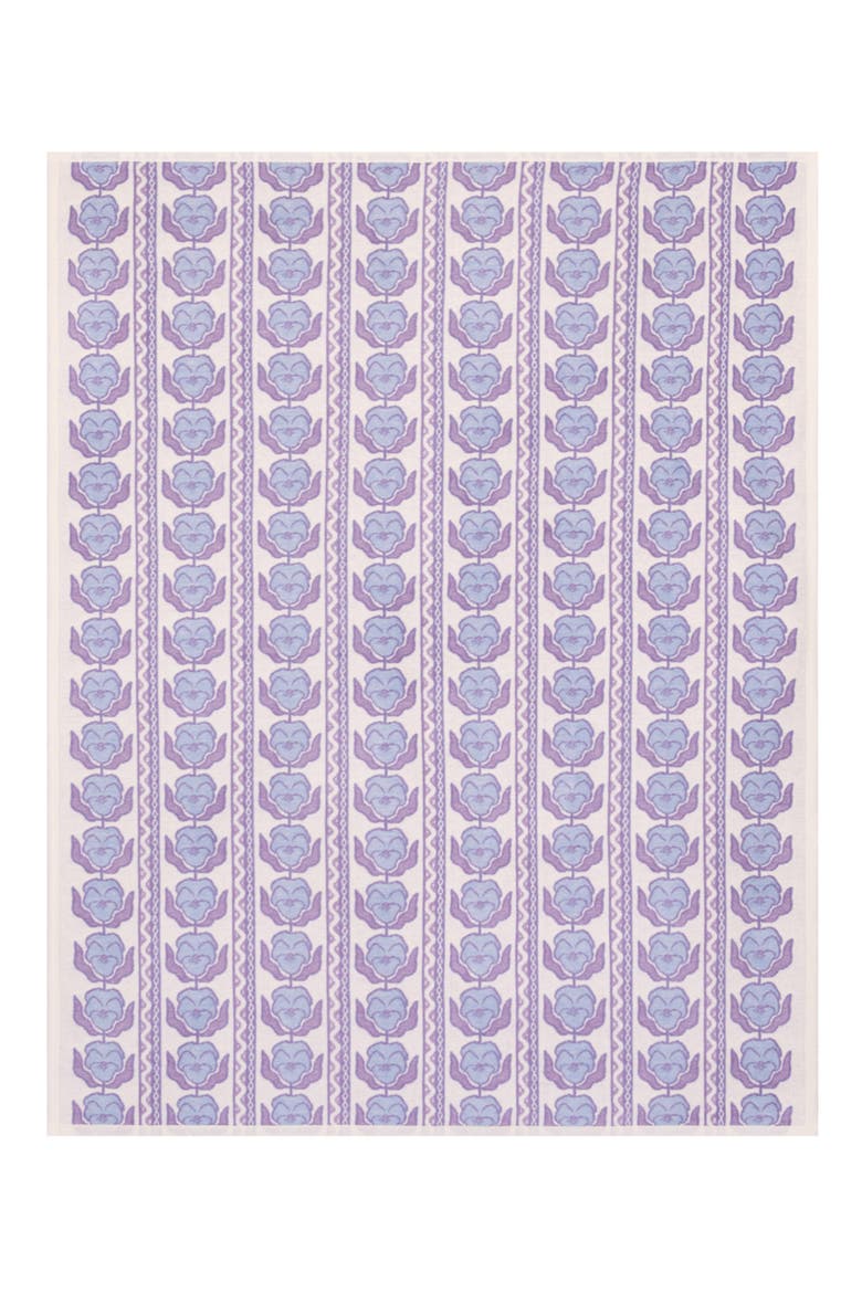 Violets Throw Blanket, Alternate, color, PURPLE