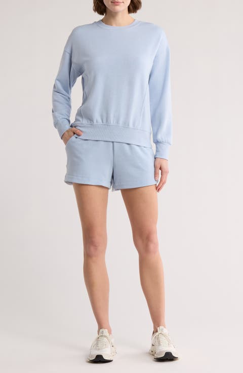 Fleece Sweatshirt & Shorts Set