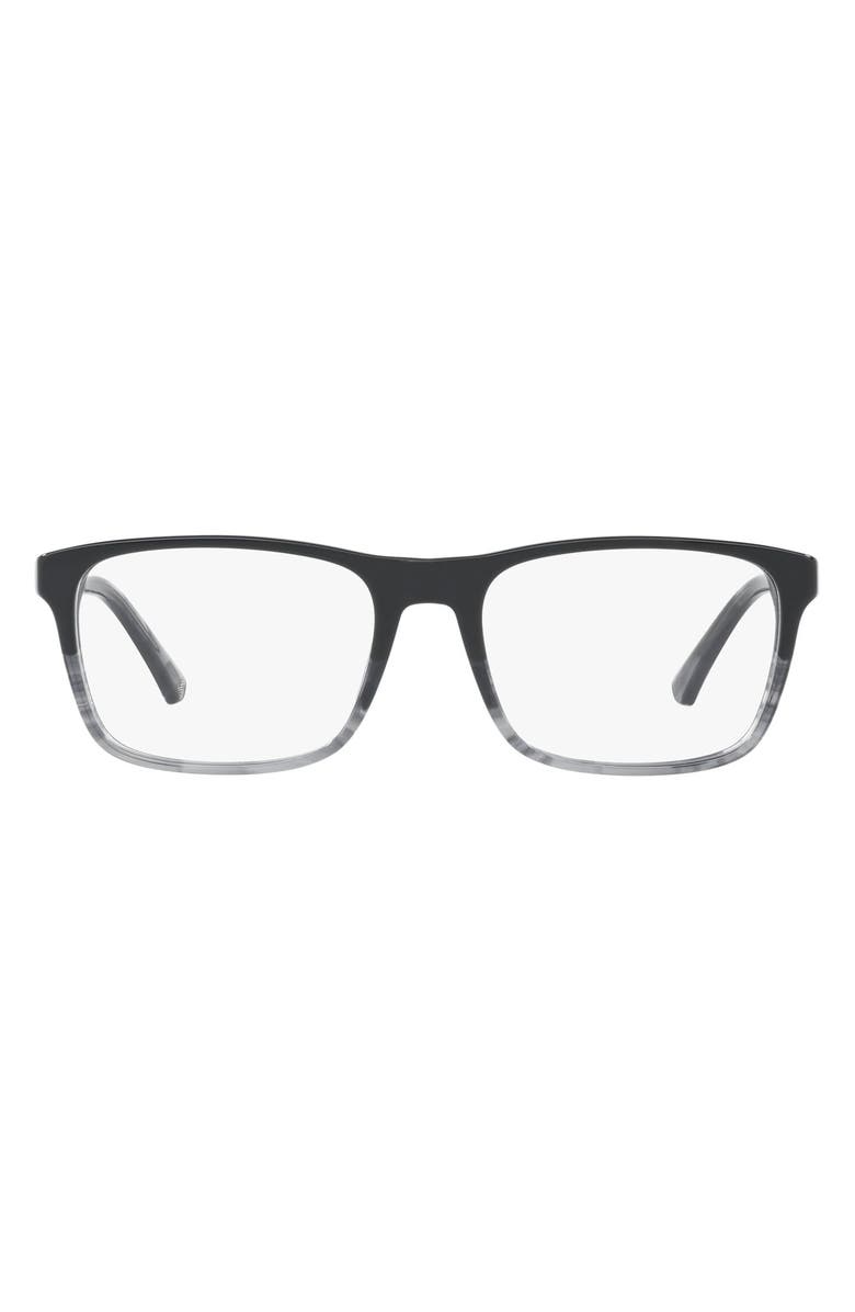 Emporio Armani 55mm Square Optical Glasses, Main, color, 