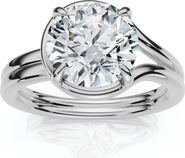 Bliss Diamond Certified 2Ct Blaire Diamond Knot Solitaire Engagement RIng 14k Gold Lab Grown