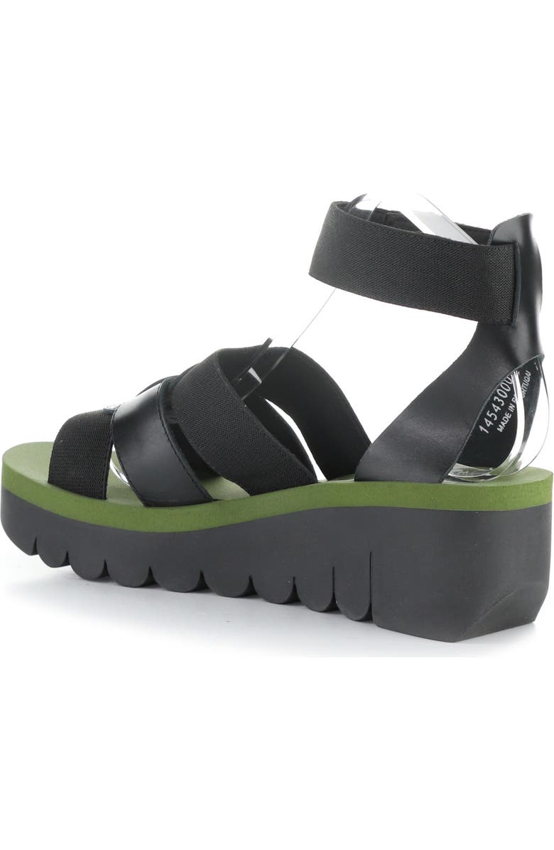 Fly London Yory Ankle Strap Sandal, Alternate, color, Black