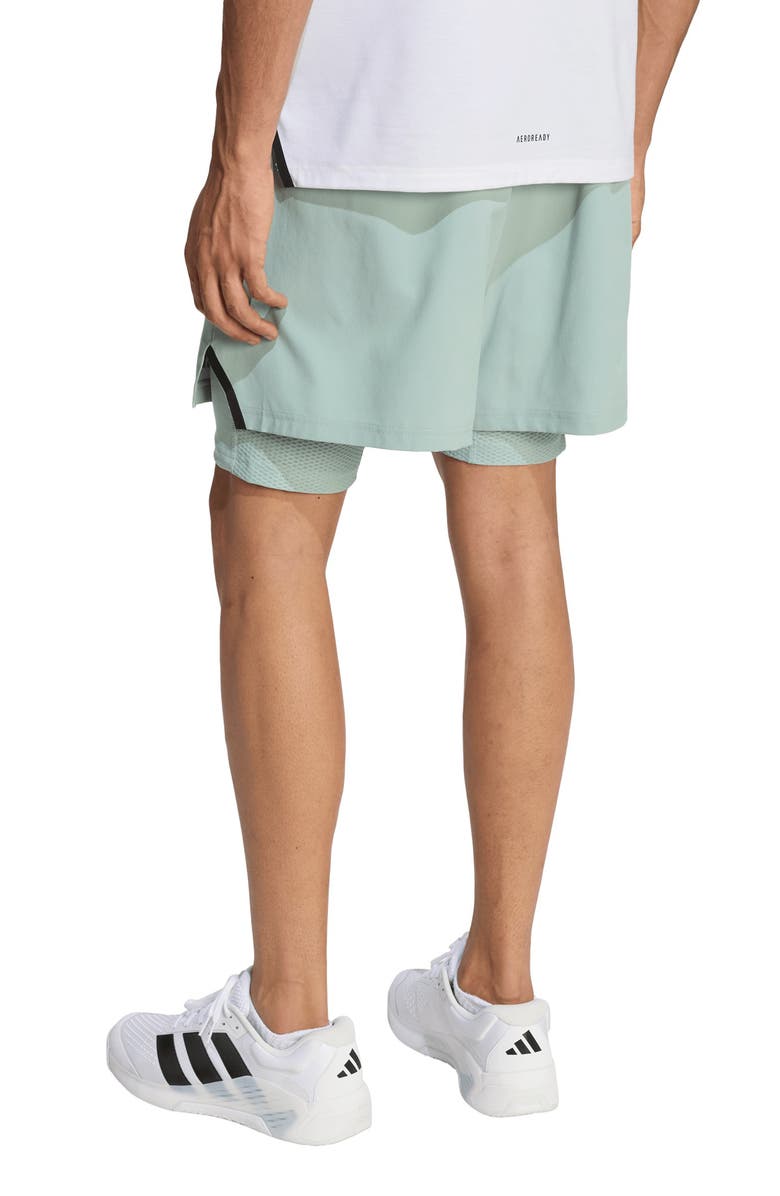 adidas D4T Climacool Workout 2-in-1 Shorts, Alternate, color, Wonder Sage