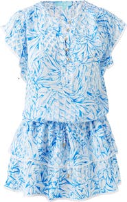 Melissa Odabash Lenni Tie Waist Cover-Up Minidress