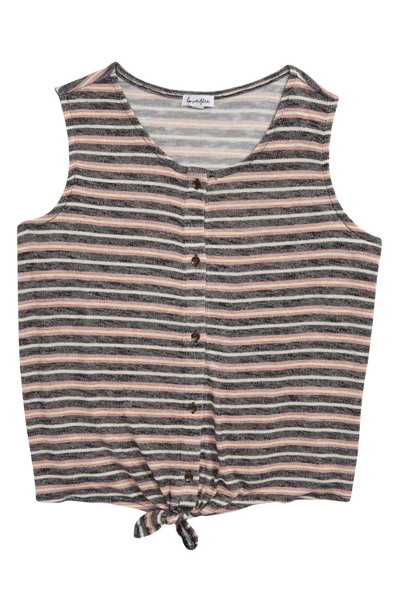Love, Fire Stripe Tie Front Tank, Main, color,