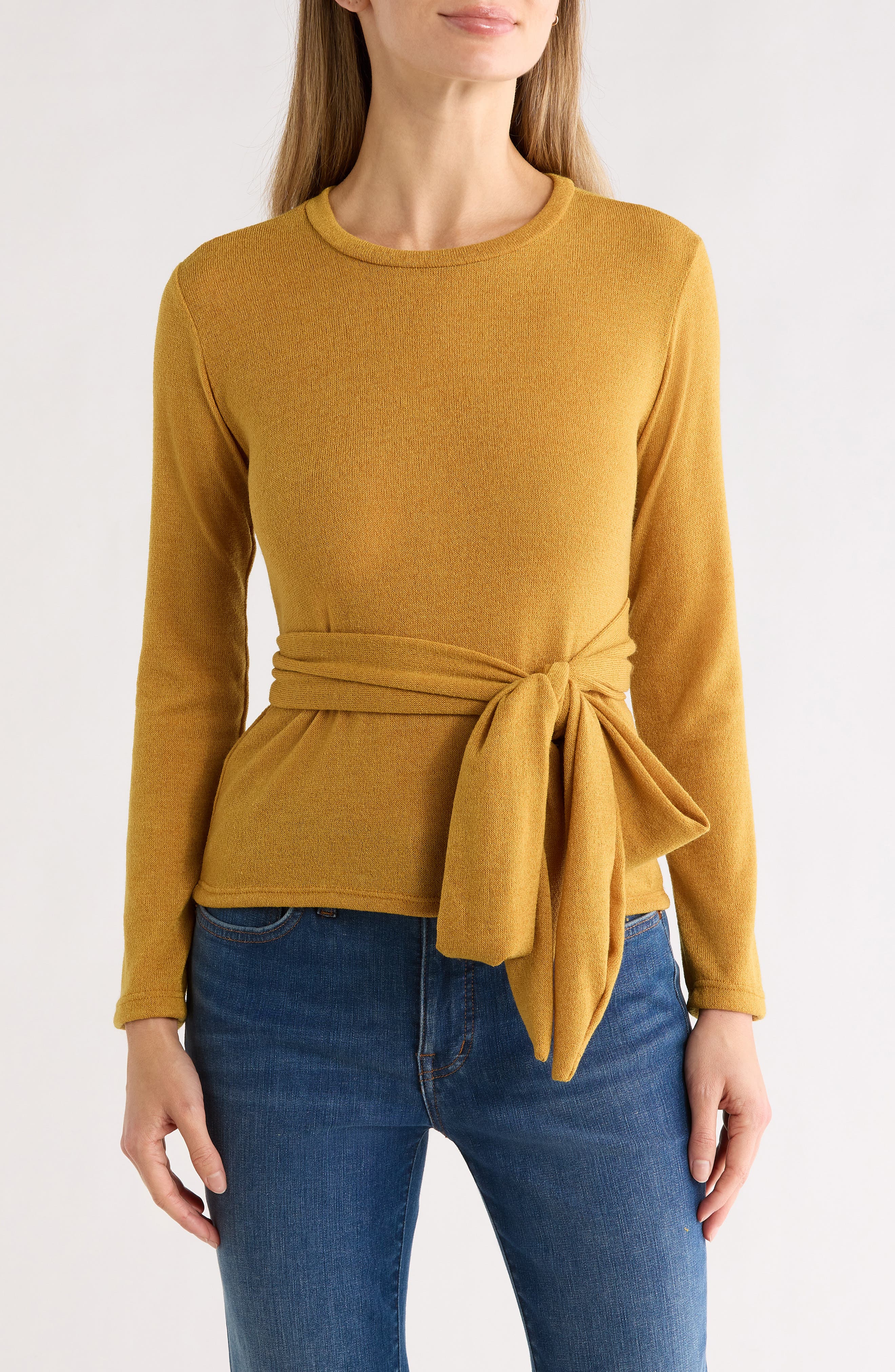 Tie Front Knit Sweater - image 5