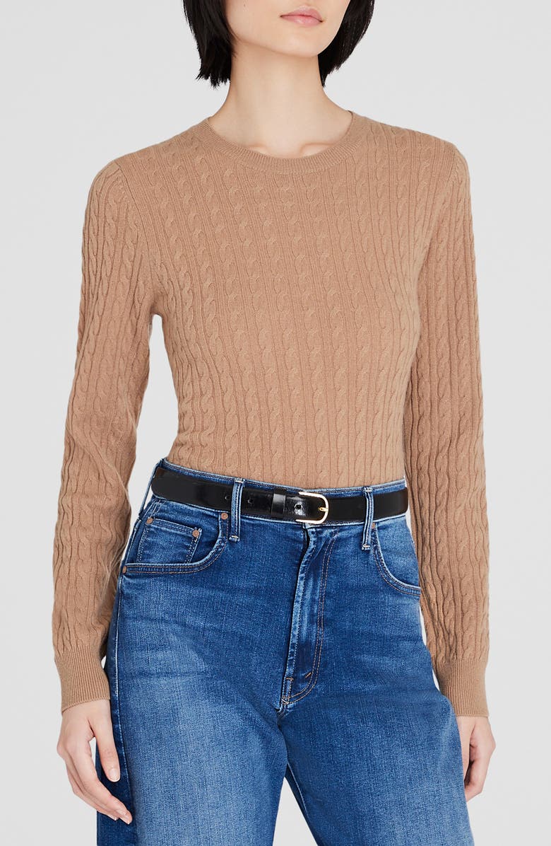Club Monaco Cable Cashmere Crewneck Sweater, Main, color, 