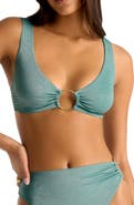 Vitamin A® Skylar Ring Detail Bikini Top