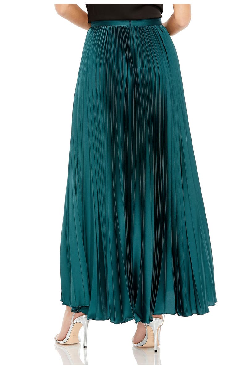 Mac Duggal Long Pleated Satin Evening Skirt, Alternate, color,