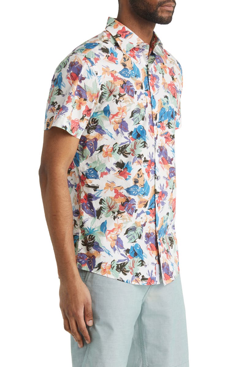 Rodd & Gunn Upper Charlton Floral Short Sleeve Button-Up Shirt, Alternate, color, 