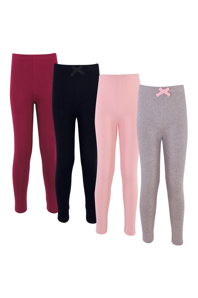 Organic Cotton Leggings for Young Ladies, Main, color, Solid Pink Burgundy
