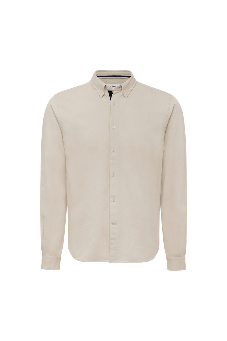 55% cotton and 45% elastane Le Club Mens Shirt, Alternate, color, Beige