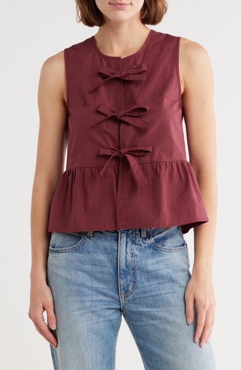 トップス baseball63 heart button peplum tops Buttoned Peplum Top - Women - Ready-to-Wear | LOUIS VUITTON ®