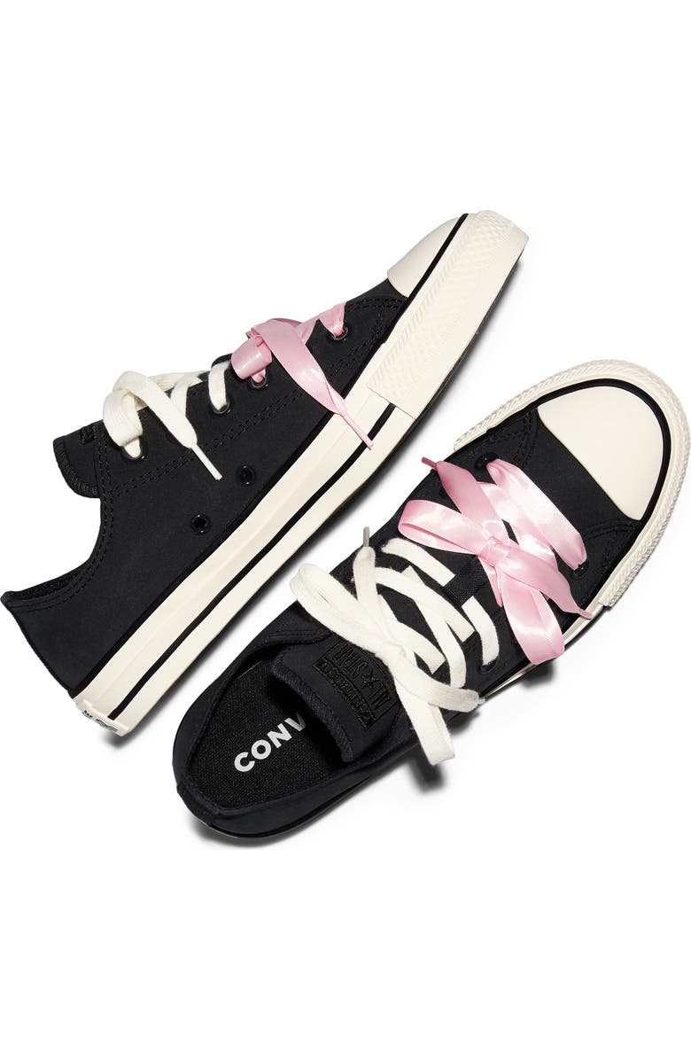 Converse Gender Inclusive Chuck Taylor All Star Peached Low Top Sneaker, Alternate, color, Black/ White/ Decade Pink